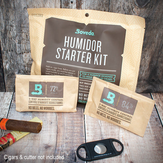 Boveda Humidor Starter Kit - Seasoning for up to 50 Cigars