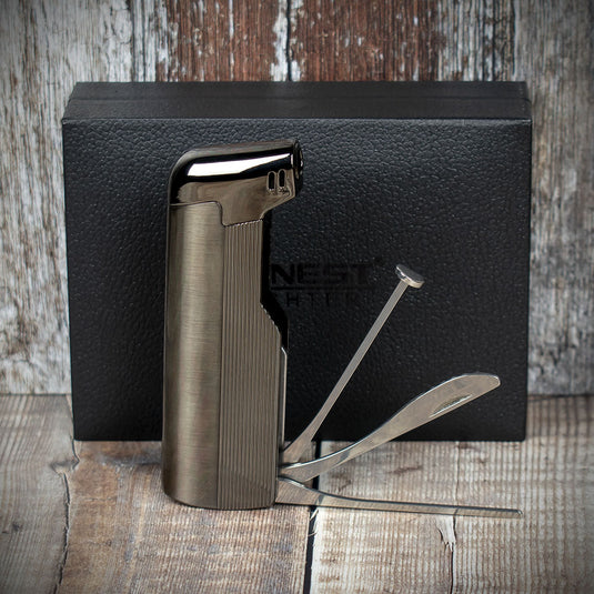 Honest Penryn Pipe Lighter -  Gunmetal