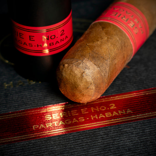 Partagas Serie E No.2 Tubed Cuban Cigar & Hine Miniature - Gift Box