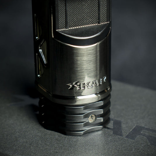 Xikar Tactical 1 Single Jet Flame Cigar Lighter -Gunmetal/ Black  (551 GMBK)