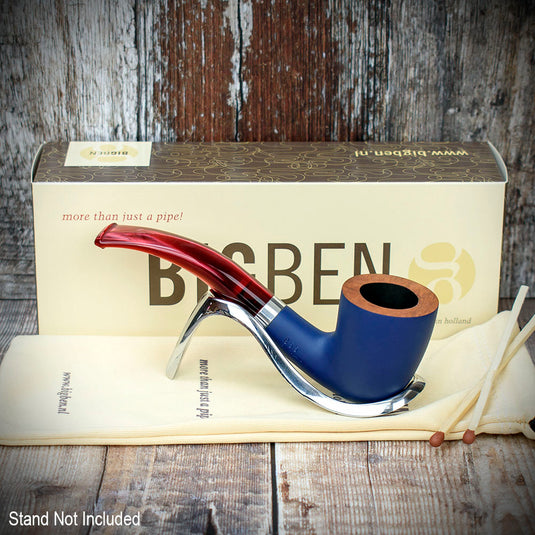 Big Ben Sylvia Blue Matt Briar Smoking Pipe -  Shape 855