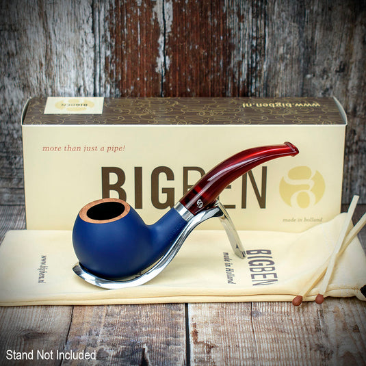 Big Ben Sylvia Blue Matt Briar Smoking Pipe -  Shape 842