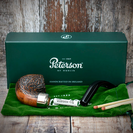 Arklow Sandblasted Briar Pipe By Peterson of Dublin - Shape 221 (9mm)