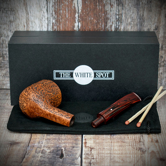 Alfred Dunhill White Spot Briar Smoking Pipe - County 5406