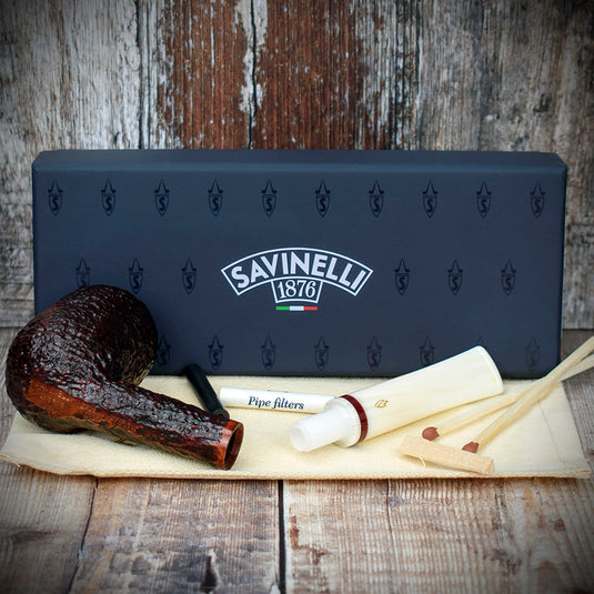 Savinelli Avorio Rustic Brown 111 - 6mm Briar Pipe