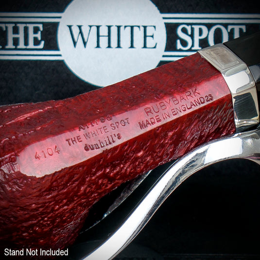 Alfred Dunhill White Spot Briar Smoking Pipe - Ruby Bark 4104-2