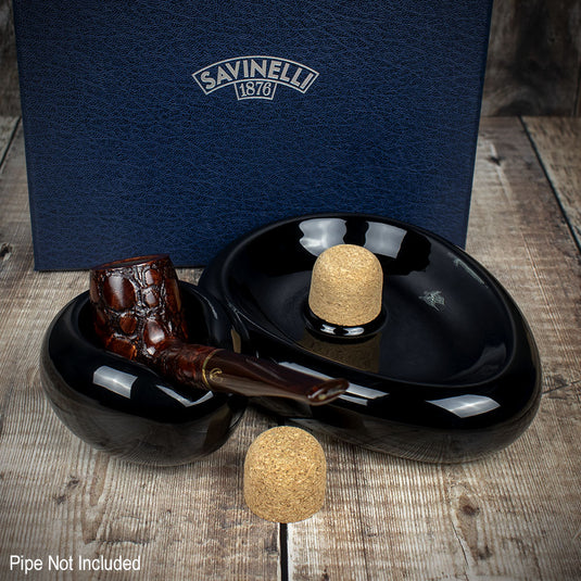 Savinelli Sidecar Pipe Ashtray - Black