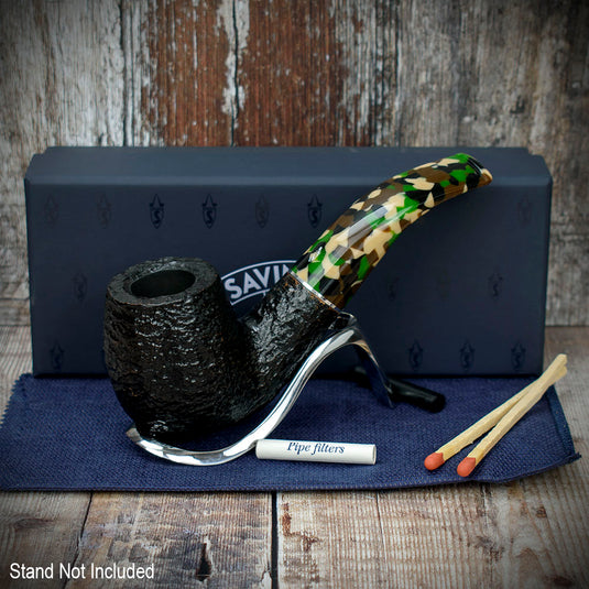 Savinelli | Camouflage | Rusticated Black 616 | 6mm