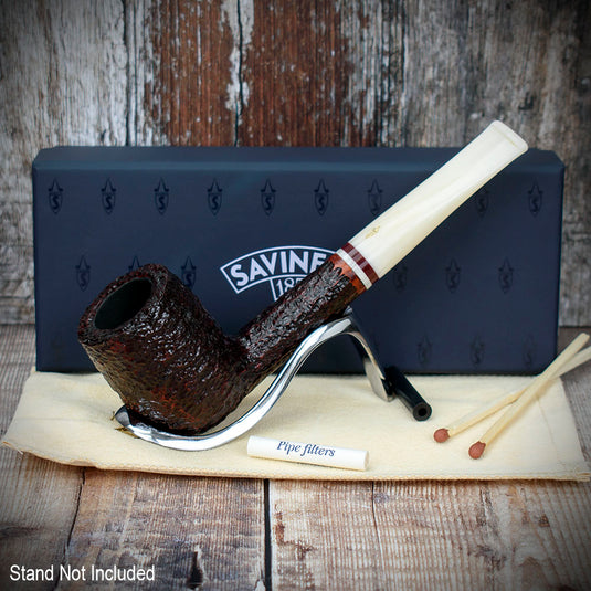 Savinelli Avorio Rustic Brown 111 - 6mm Briar Pipe