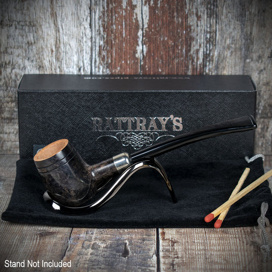 Rattrays Slainte Briar Smoking Pipe - Grey