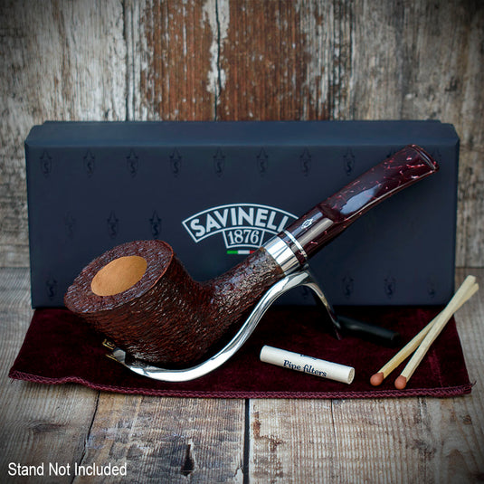 Savinelli | Bacco | Rusticated Dark Brown 904 | 6mm