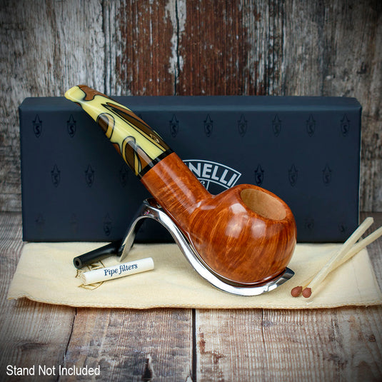 Savinelli Paloma Smooth Brown 320 - 6mm Briar Pipe