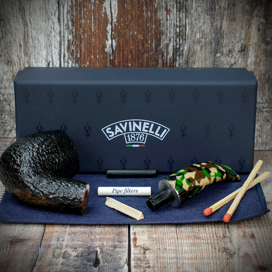 Savinelli | Camouflage | Rusticated Black 616 | 6mm