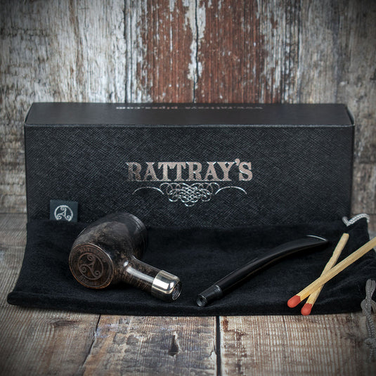 Rattrays Slainte Briar Smoking Pipe - Grey