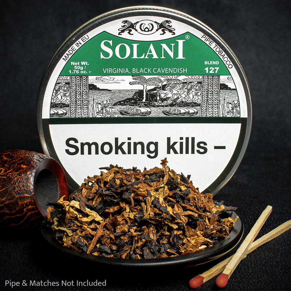 Solani 127: Virginia and Black Cavendish Pipe Tobacco - 50g Tin Smoke-King