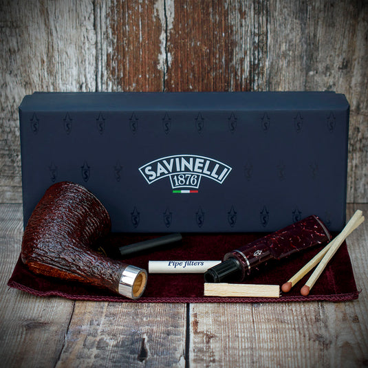 Savinelli | Bacco | Rusticated Dark Brown 904 | 6mm