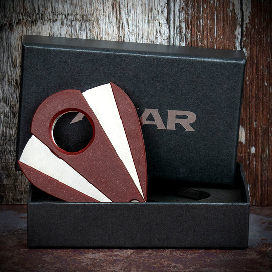 Xikar Xi-2 Bloodstone Red Fibreglass 200RD  Double Blade Cigar Cutter