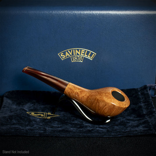 Savinelli Autograph 6 Smooth Natural Briar Pipe - 04