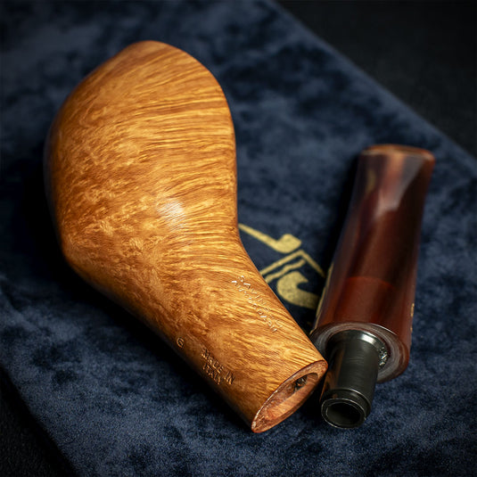 Savinelli Autograph 6 Smooth Natural Briar Pipe - 04