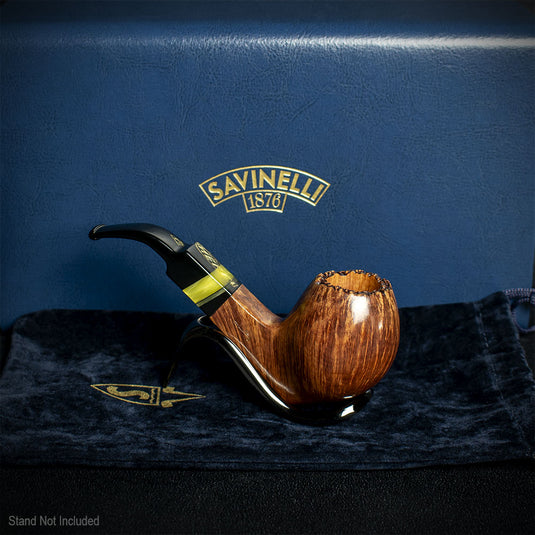 Savinelli Autograph 8 Smooth Natural Briar Pipe - 01