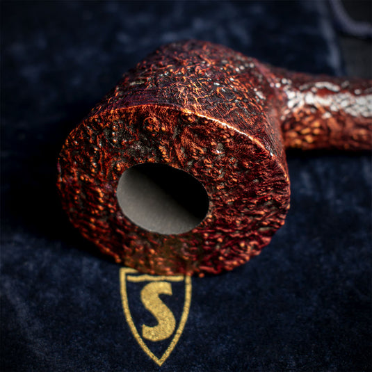 Savinelli Autograph Sandblasted Black Briar Pipe - 02