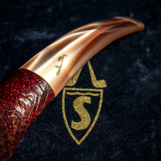 Savinelli Autograph Sandblasted Black Briar Pipe - 03