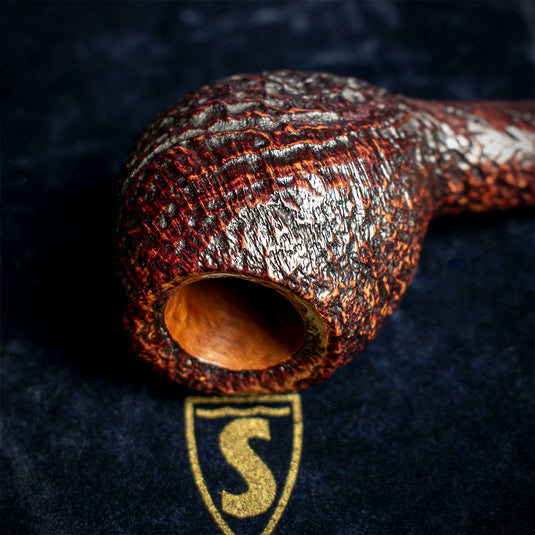 Savinelli Autograph Sandblasted Black Briar Pipe - 06