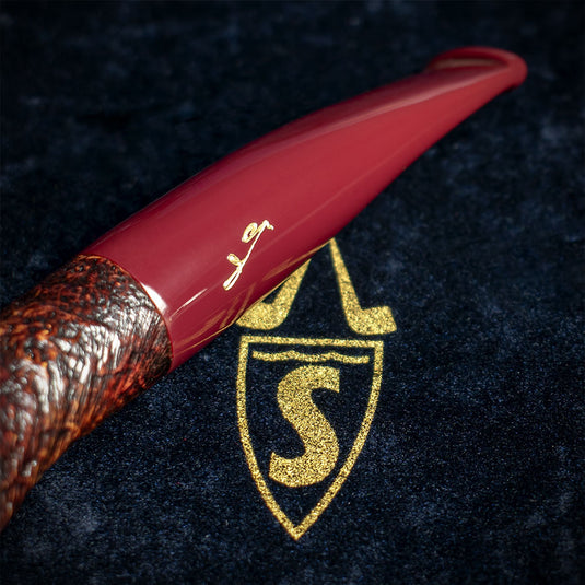 Savinelli Autograph Sandblasted Black Briar Pipe - 06