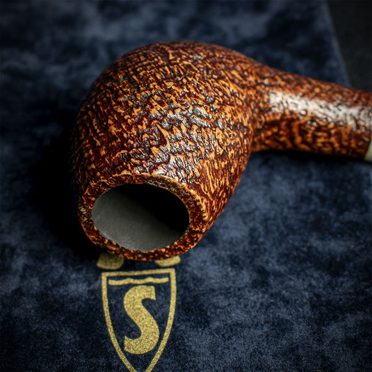 Savinelli Autograph Sandblast Brown Briar Pipe - 06