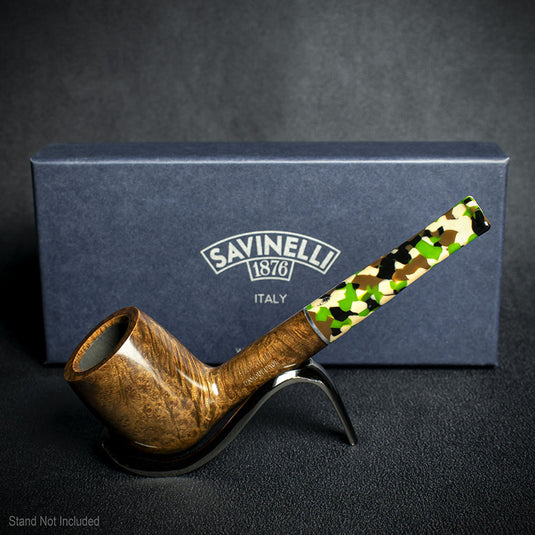 Savinelli Camouflage Smooth Brown 111 - 6mm Briar Pipe