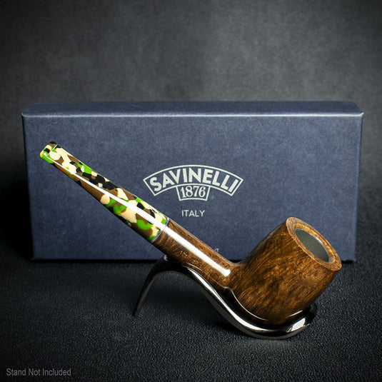 Savinelli Camouflage Smooth Brown 111 - 6mm Briar Pipe