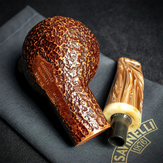 Savinelli Dolomiti Rustic Light Brown 320 - 9mm Briar Pipe