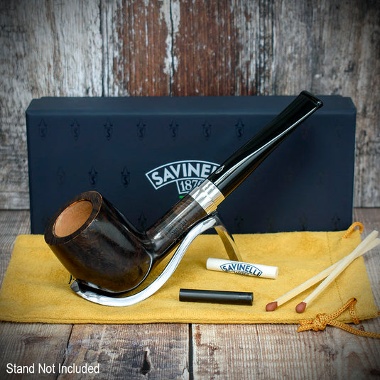 Savinelli Fuoco Smooth Brown Briar Pipe  - Shape 111 (6mm)