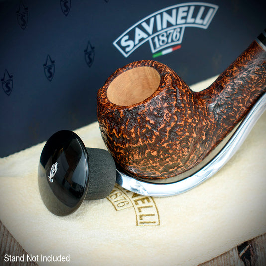 Savinelli Monsieur Brown Sandblast Briar Pipe - Shape No. 626 (6mm)