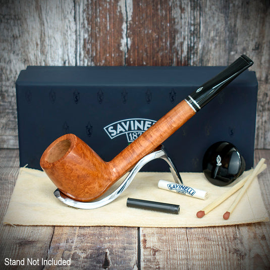 Savinelli Monsieur Smooth Briar Pipe - Shape No. 802 (6mm)