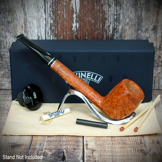 Savinelli Monsieur Smooth Briar Pipe - Shape No. 802 (6mm)