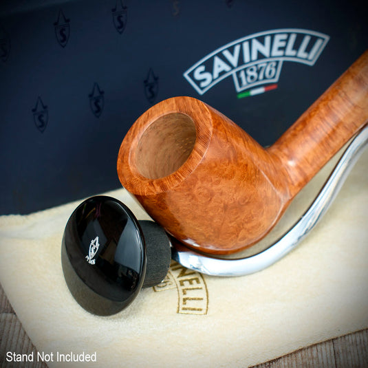 Savinelli Monsieur Smooth Briar Pipe - Shape No. 802 (6mm)