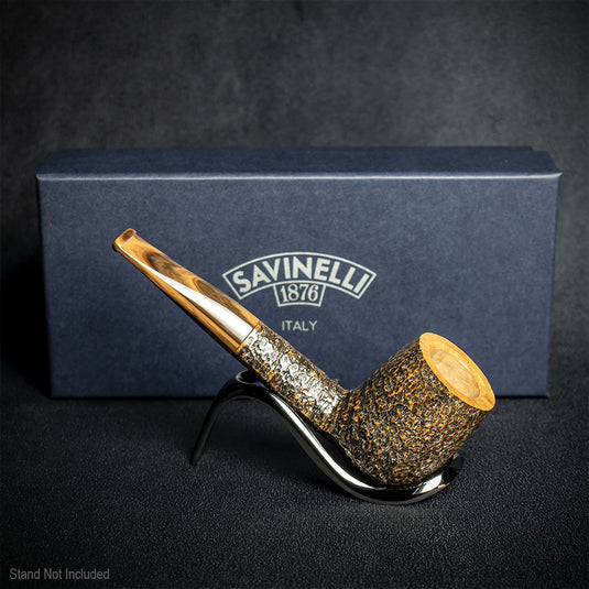 Savinelli Tundra Rustic Briar Pipe  - Shape 129 9mm Filter