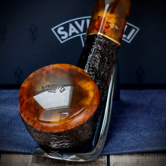 Savinelli Tortuga Rustic Shape No.305 - 6mm Briar Pipe