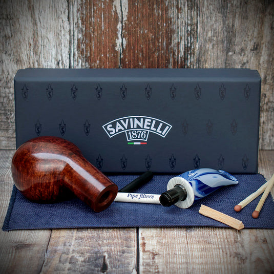 Savinelli Oceano Smooth Briar Pipe- Shape 320