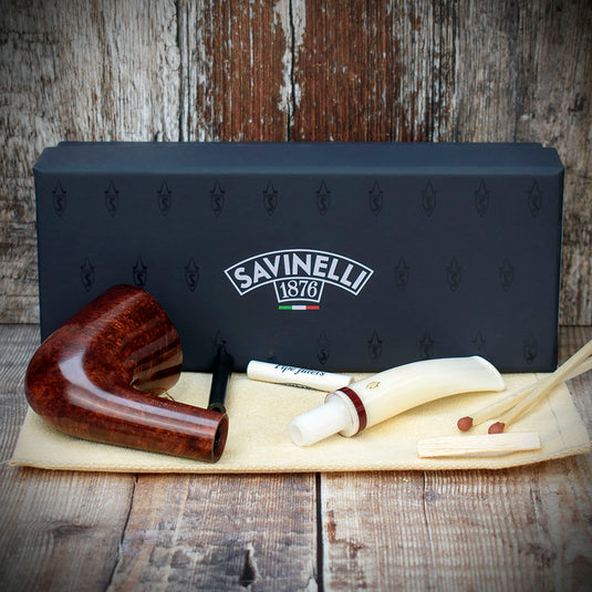 Savinelli Avorio Smooth Burgundy 920 - 6mm Briar Pipe