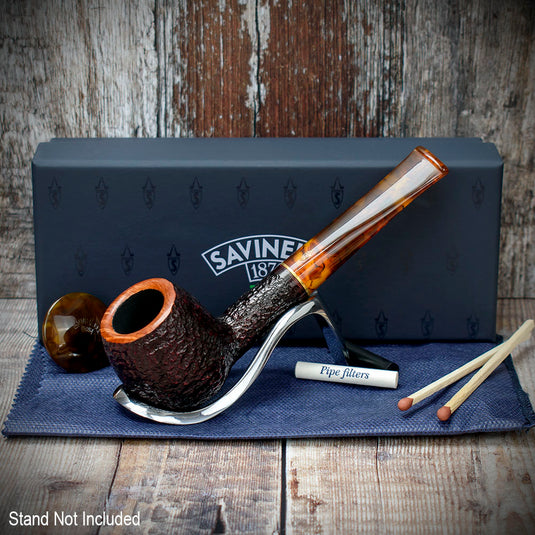 Savinelli Tortuga Rustic Shape No.207 - 6mm Briar Pipe