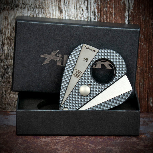 Xikar Xi-2 Carbon Fibre Wrap 200CF Double Blade Cigar Cutter