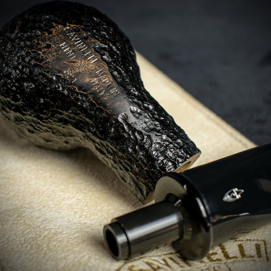 Savinelli Mini Bocch 6mm Briar Pipe - Rustic 321