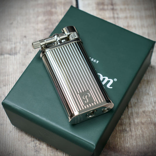 Peterson of Dublin Pipe Lighter - Silver Stripe