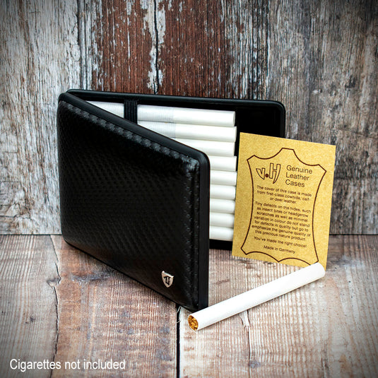 Superking Cigarette Case Black Carbon Weave (612 962)