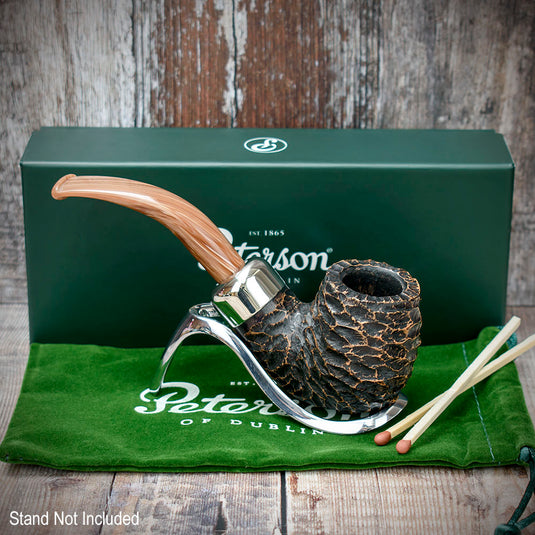 Derry Rusticated Briar Pipe By Peterson of Dublin - Shape XL90 (9mm)