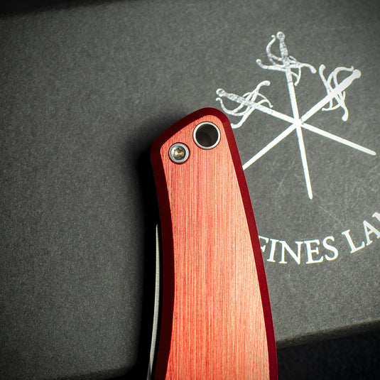 Les Fines Lames Le Petit Cigar Cutter & Knife - Anodised Red