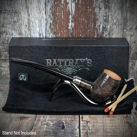 Rattrays Slainte Briar Smoking Pipe - Grey