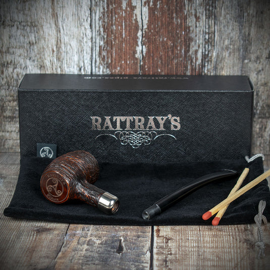 Rattrays Slainte Briar Smoking Pipe - Rustic